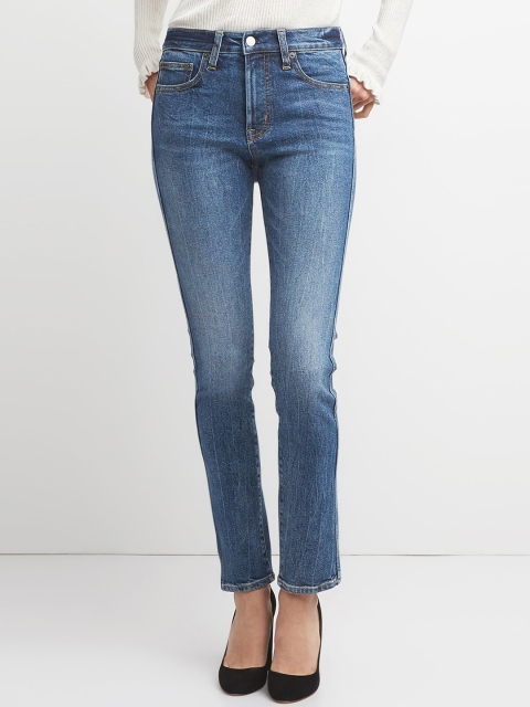 

GAP Blue Women High Rise Slim Straight Jeans