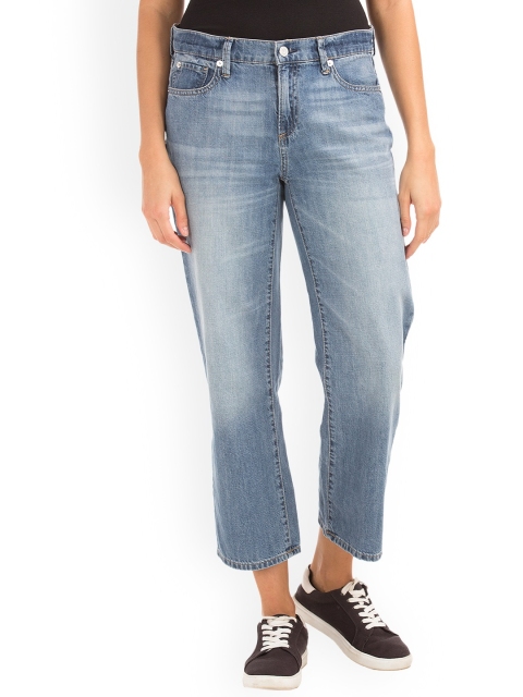 

GAP Women Original 1969 Wide Leg Crop Jeans, Blue
