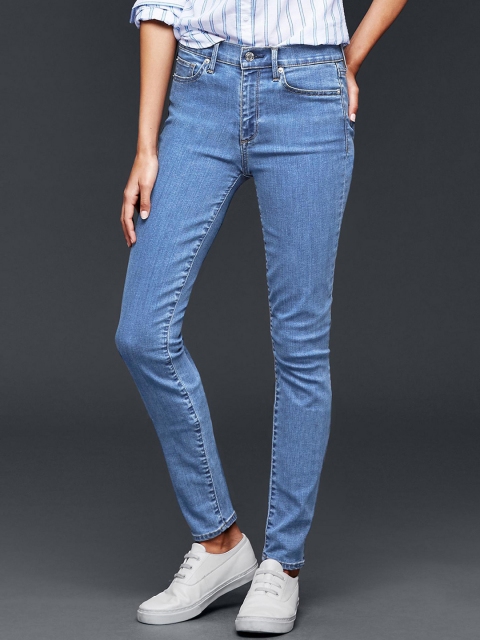 

GAP Women Blue Stretch 1969 True Skinny Jeans