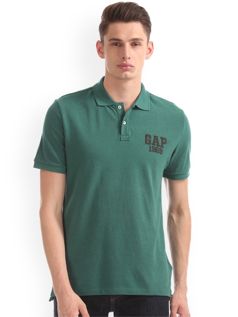 

GAP Men Green Pique Logo Polo