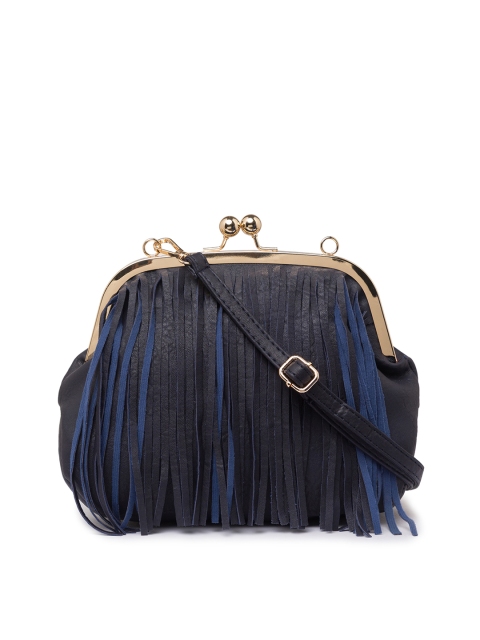 

Globus Navy Blue Solid Sling Bag
