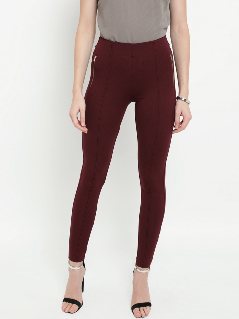 

Kazo Women Maroon Slim Fit Jeggings