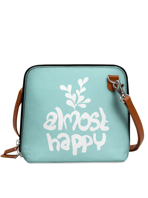 

DailyObjects Turquoise Blue Printed Sling Bag