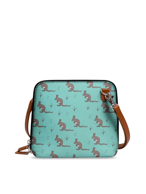

DailyObjects Blue Printed Sling Bag
