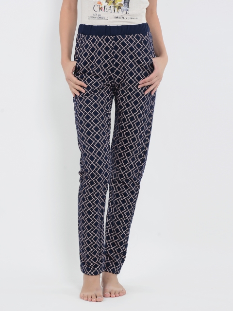 

Sweet Dreams Women Navy Blue & Pink Printed Pyjamas LP-331978