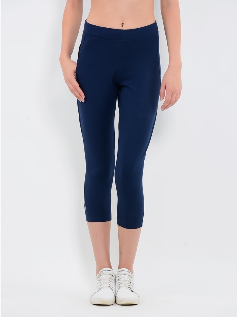

Sweet Dreams Navy Blue Workout Capris
