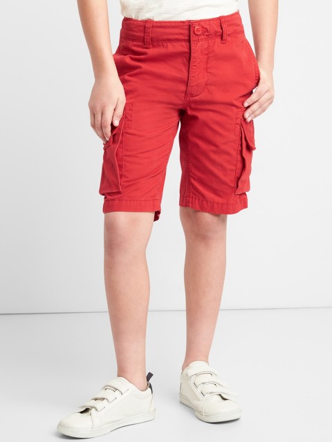 

GAP Boys Red Cargo Shorts