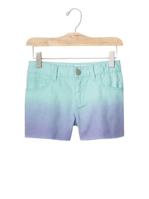 

GAP Girls Blue 1969 Frayed Dip Dye Shorty Short