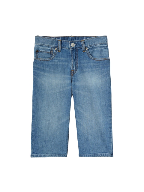 

GAP Boys Blue Stretch Denim Three Quarter Shorts