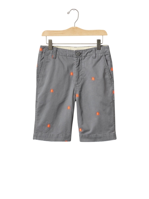 

GAP Boys Grey Beetle Flat Front Shorts