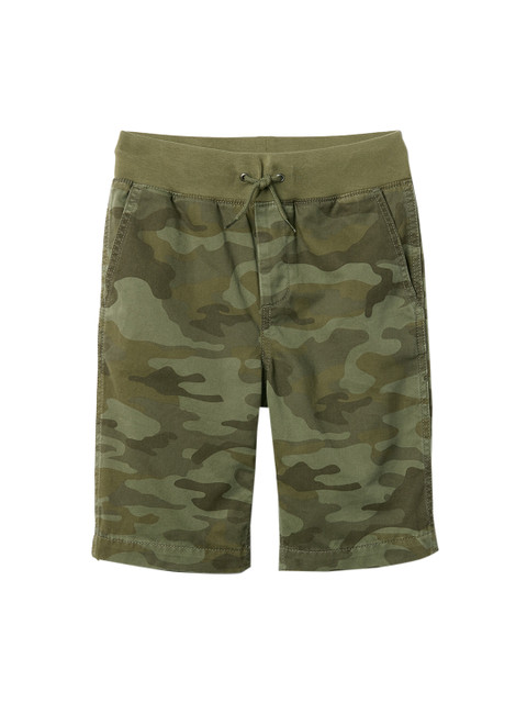 

GAP Boys Print Pull On Shorts, Olive