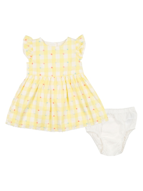 

GAP Yellow Baby Swiss-Dot Gingham Dress