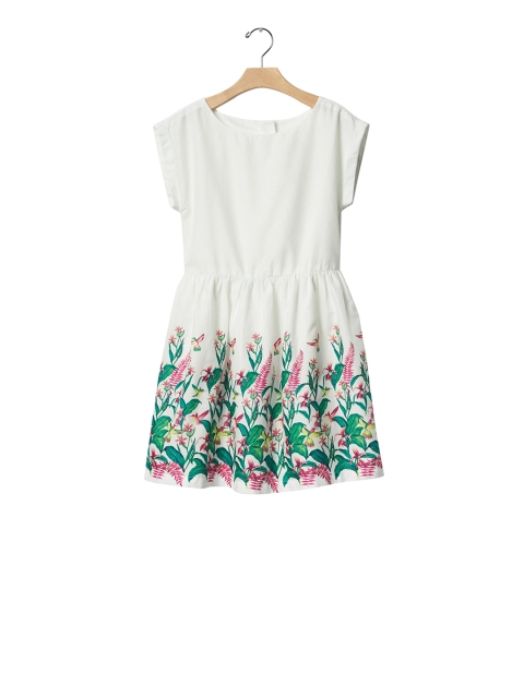 

GAP Girls White Hummingbird Fit And Flare Dress