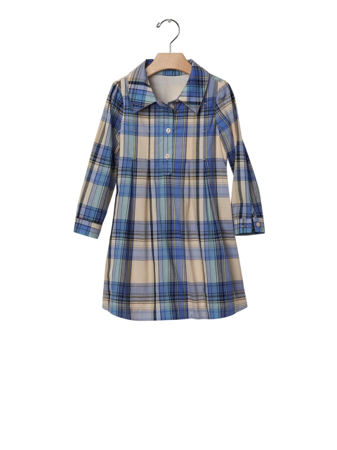 

GAP Blue Toddler Girl Plaid Shirt Dress
