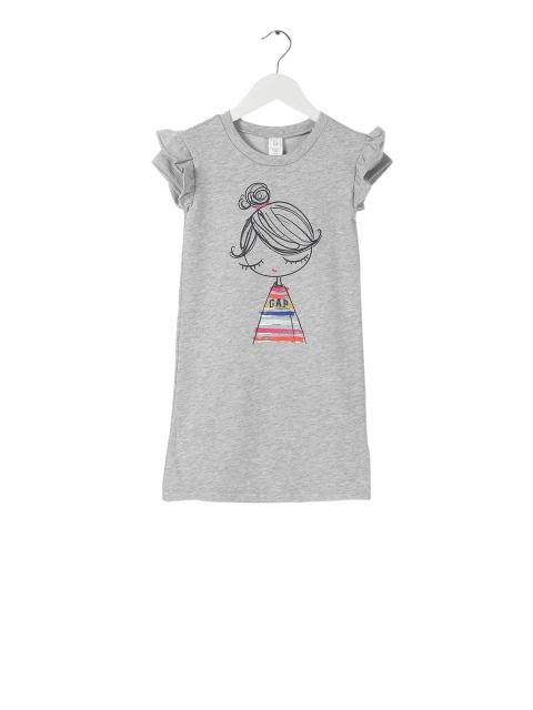 

GAP Grey Toddler Girl Heathered T-Shirt Dress