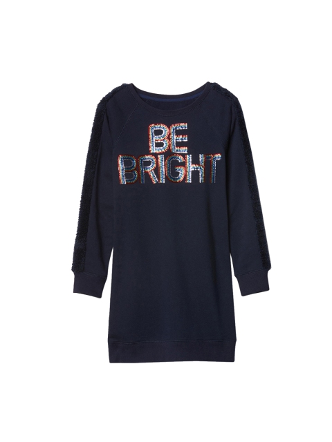 

GAP Navy Blue Girls Be Bright Sweatshirt Dress