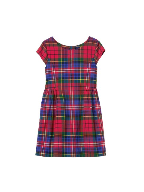 

GAP Girls Red & Blue Plaid Fit And Flare Flannel Dress
