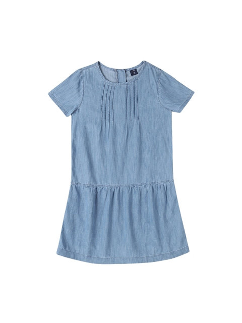 

GAP Blue Girls Chambray Drop-Waist Dress