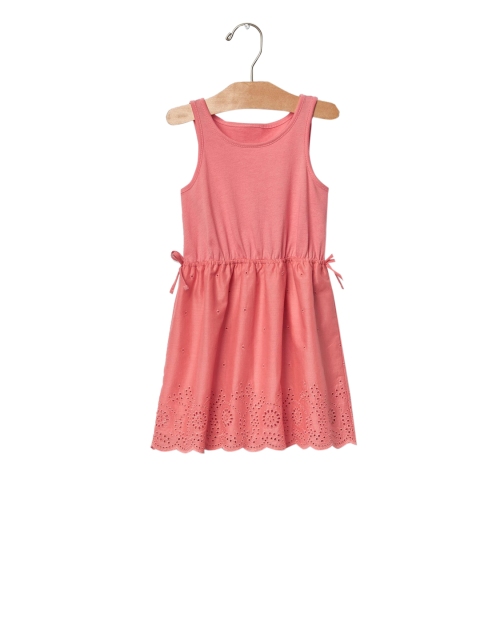 

GAP Pink Toddler Girl Mix-Fabric Eyelet Dress