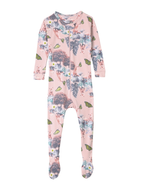 

GAP Girls Pink and Navy Blue Cloud Sleepsuit