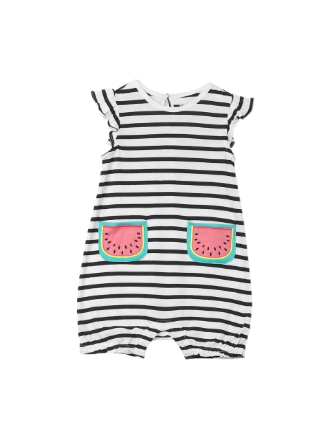 

GAP Girls Watermelon Shorty Rompers, White