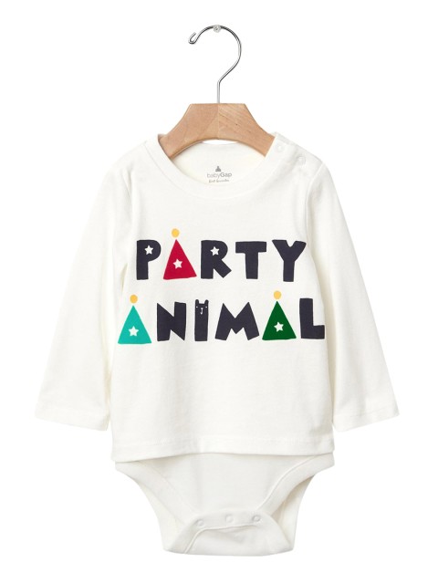 

GAP Boys Graphic Long Sleeve Body Double, White