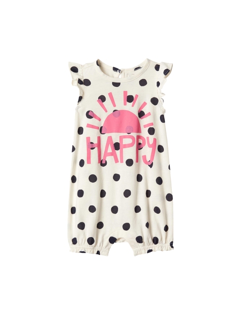 

GAP Girls Dotty Flutter Shortie Bodysuit, Cream