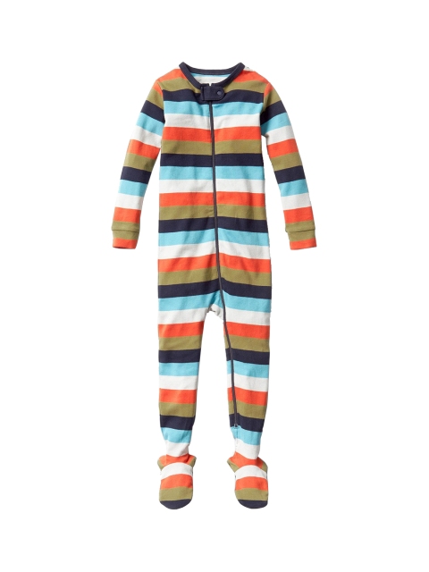 

GAP Boys Multicoloured Stripe Footed Sleep Sleepsuit, Multi