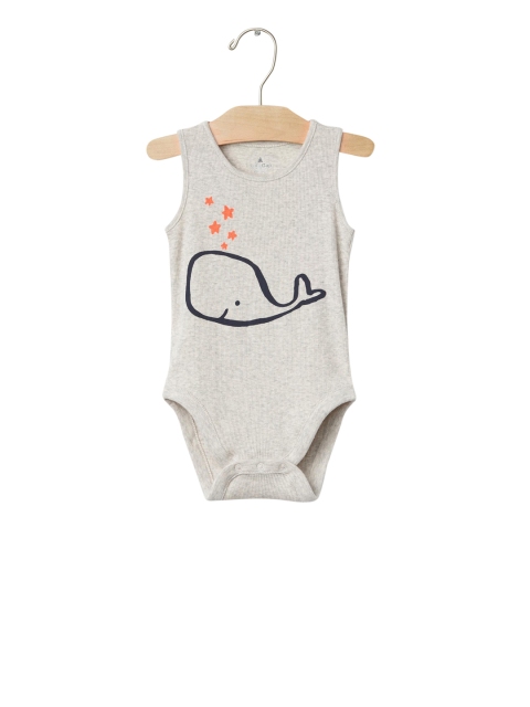

GAP Girls Starry Whale Tank Bodysuit, Grey