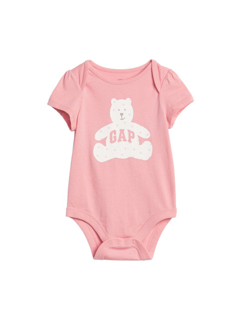 

GAP Girls Logo Graphic Bodysuit, Pink