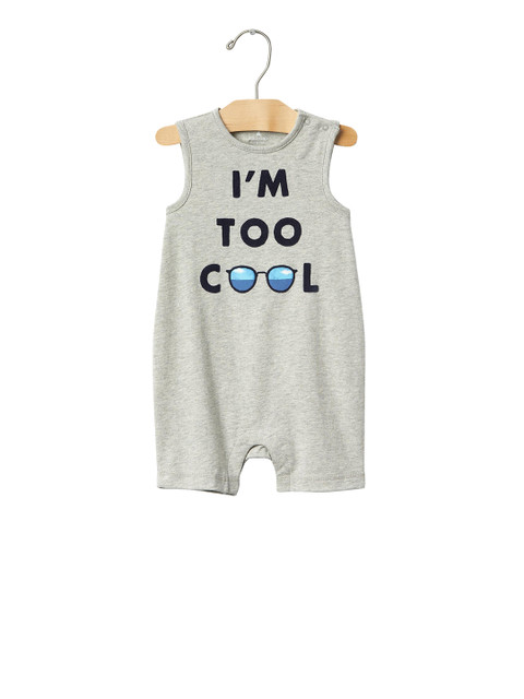 

GAP Boys Grey Too Cool Tank Shortie Bodysuit