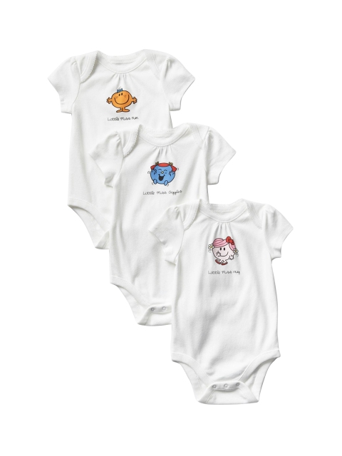 

GAP Boys Pack Of Three Bodysuit, White