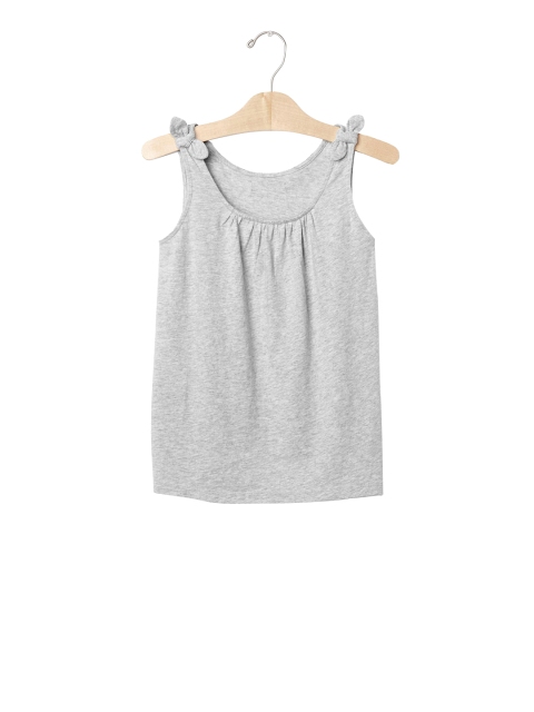 

GAP Girls Grey Bow Shirred Top