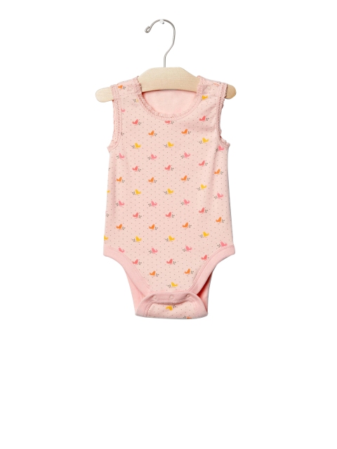 

GAP Pink Baby Crochet-trim Printed Bodysuit