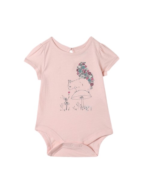 

GAP Baby Pink Short Sleeve Graphic Bodysuit