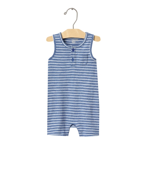 

GAP Baby Blue & White Stripe Tank Shortie One-Piece Bodysuit