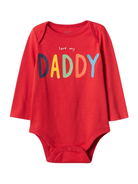 

GAP Red Baby Bright Family Bodysuit