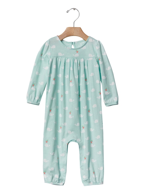 

GAP Baby Floral Whale One Piece, Blue