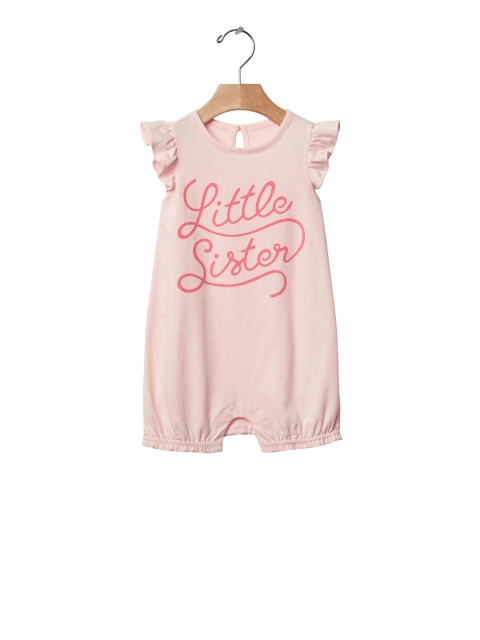 

GAP Girls Pink Family Graphic Bubble One Piece