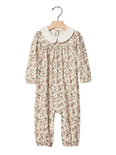 

GAP Baby Floral Collar One-Piece, Off white