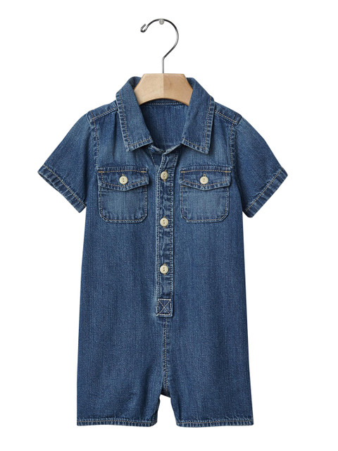 

GAP Baby Blue 1969 Denim Shortie One Piece