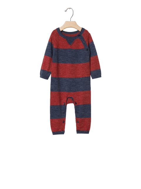 

GAP Baby Red & Navy Blue Stripe Marl Sweater One Piece Bodysuit