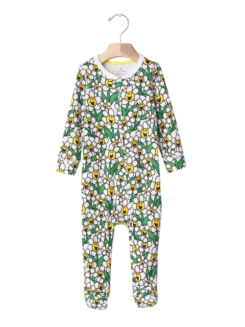 

GAP Baby Yellow & Green Mr. Men Little Miss Babygap Flower Power Footed One-Piece