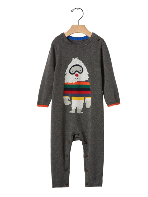 

GAP Grey Baby Bright Stripe Yeti Sweater One Piece