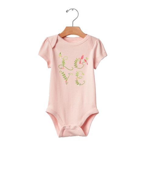 

GAP Baby Girl Love Bodysuit, Pink