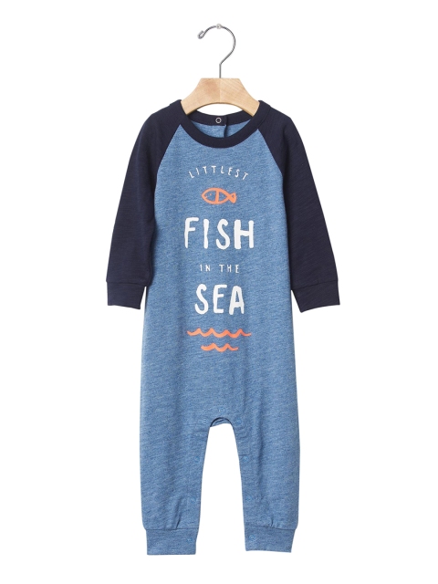 

GAP Baby Boy Blue Littlest Fish One Piece