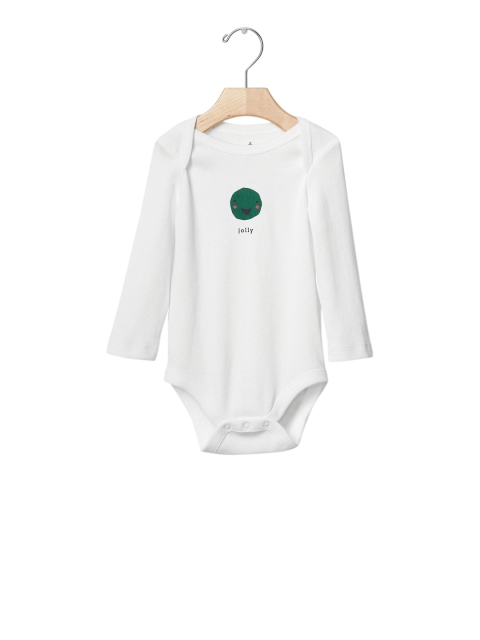 

GAP White Baby Emoji Bodysuit