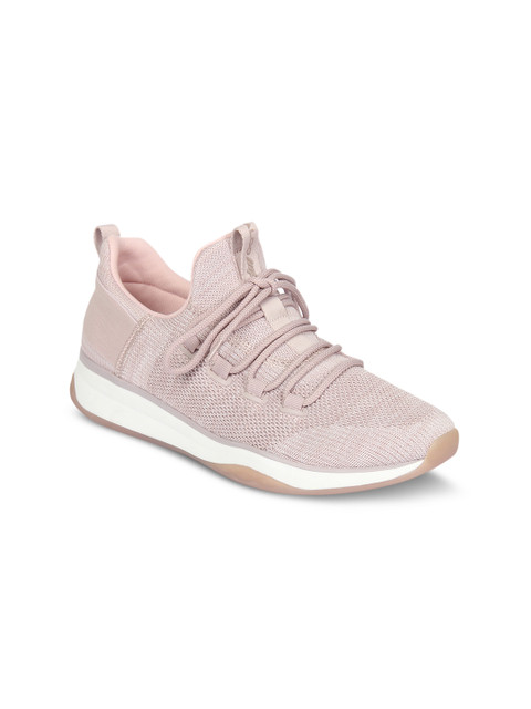 

ALDO Women Pink Woven Design Sneakers