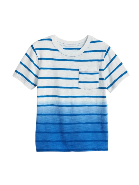 

GAP Boys White Printed Round Neck T-shirt