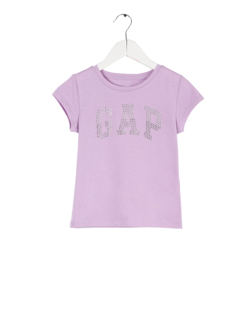 

GAP Girls Purple Embellished T-shirt